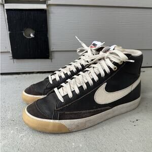 Nike Blazer Mid 77 Vintage 'Velvet Brown' Leather Men Size 9.5 DC1706-200